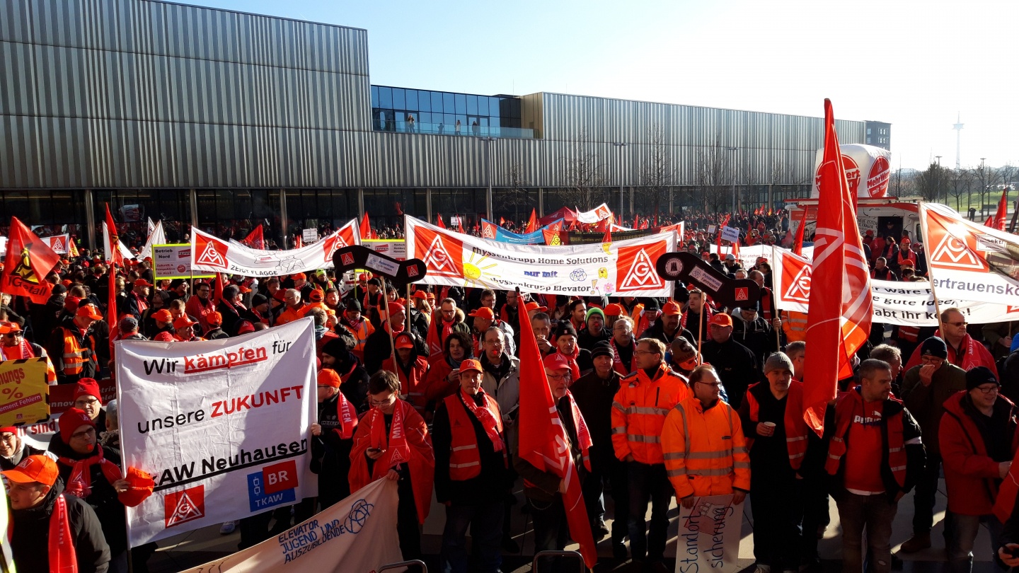 Workers Demand Job Guarantees And Clear Strategy From Thyssenkrupp Industriall