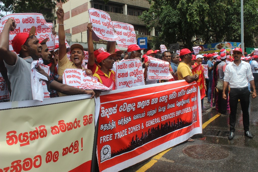 Sri Lankan unions demand withdrawal of antiworker labour law IndustriALL