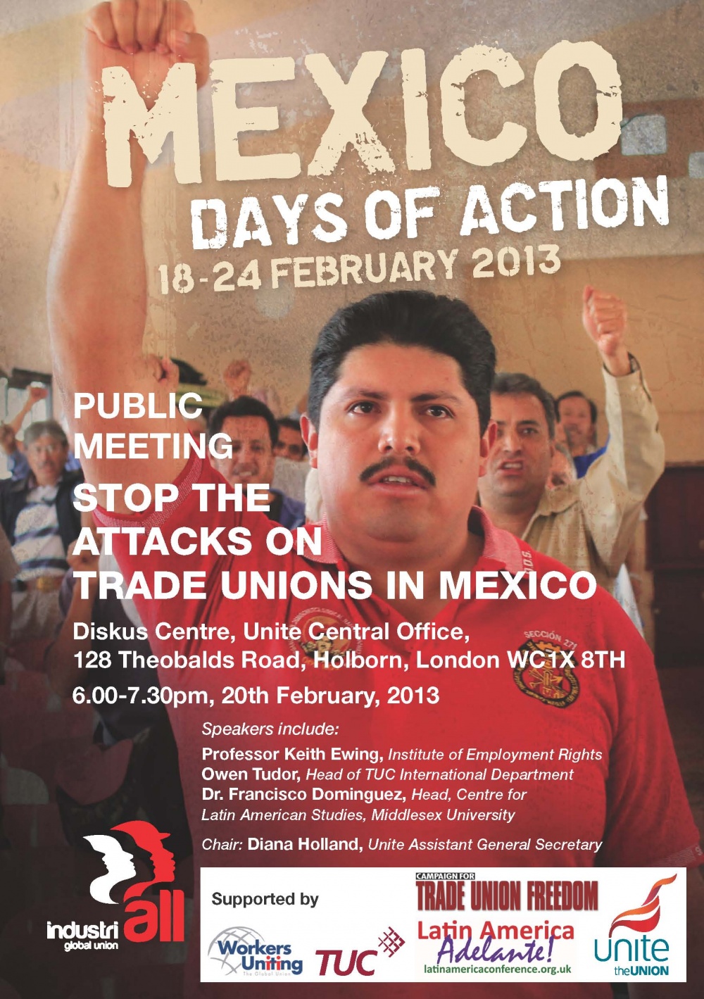 stop attacks on trade unions in mexico industriall mexico flyer