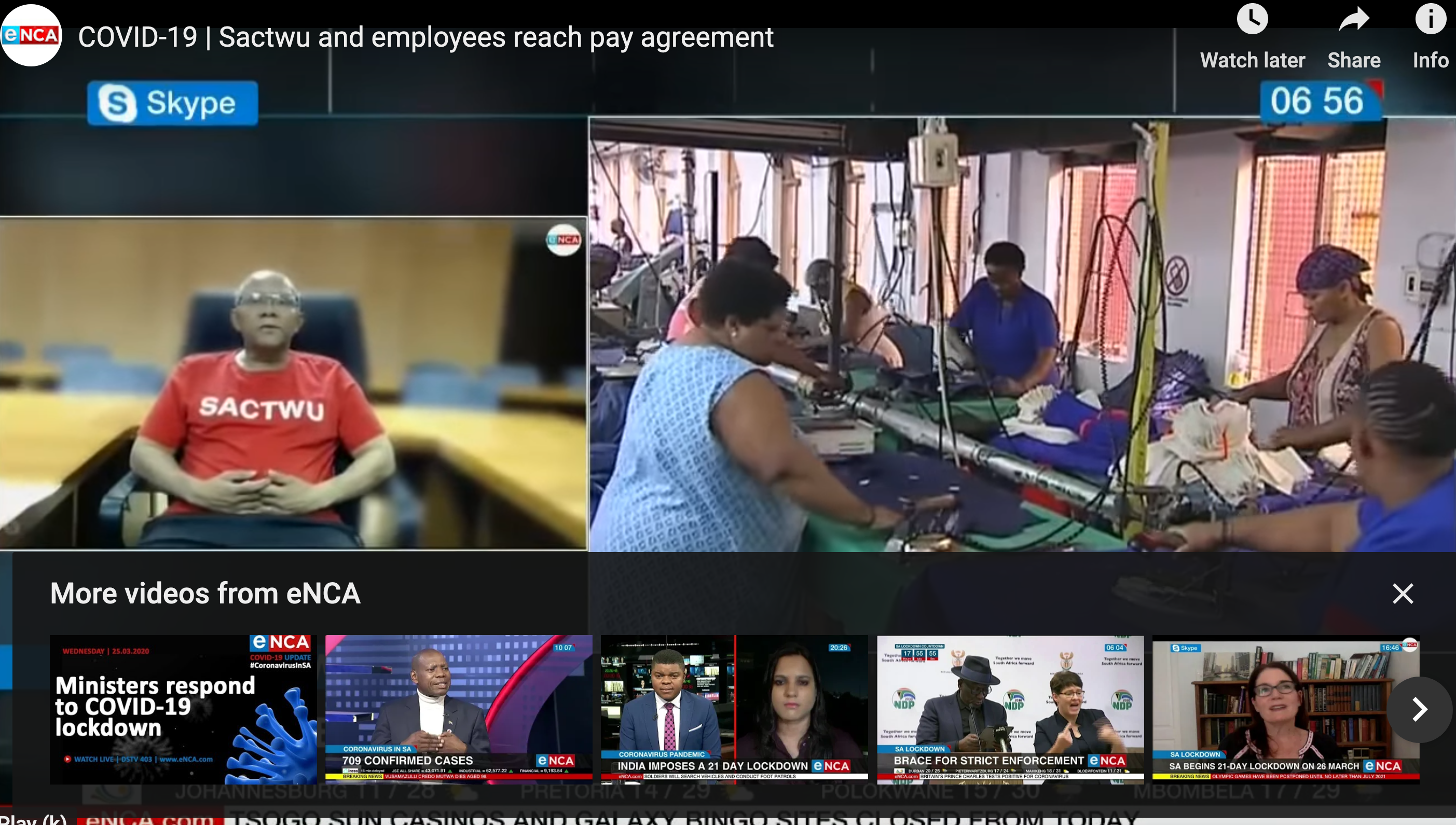 South African Textile Union Wins Full Pay Guarantee During