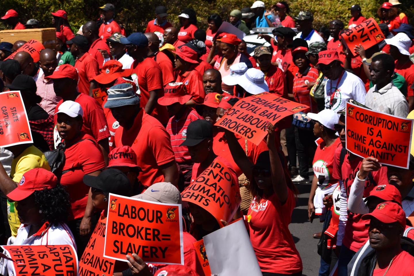 South Africa Thousands Of Workers Support National Strike Industriall