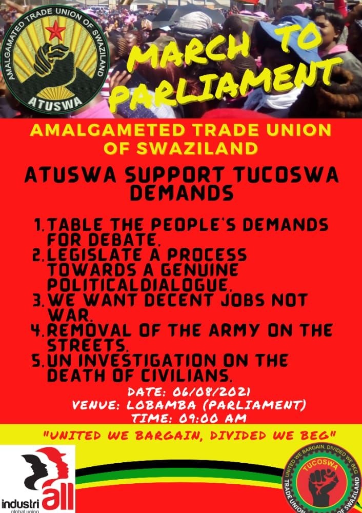 Take action for eSwatini! | IndustriALL