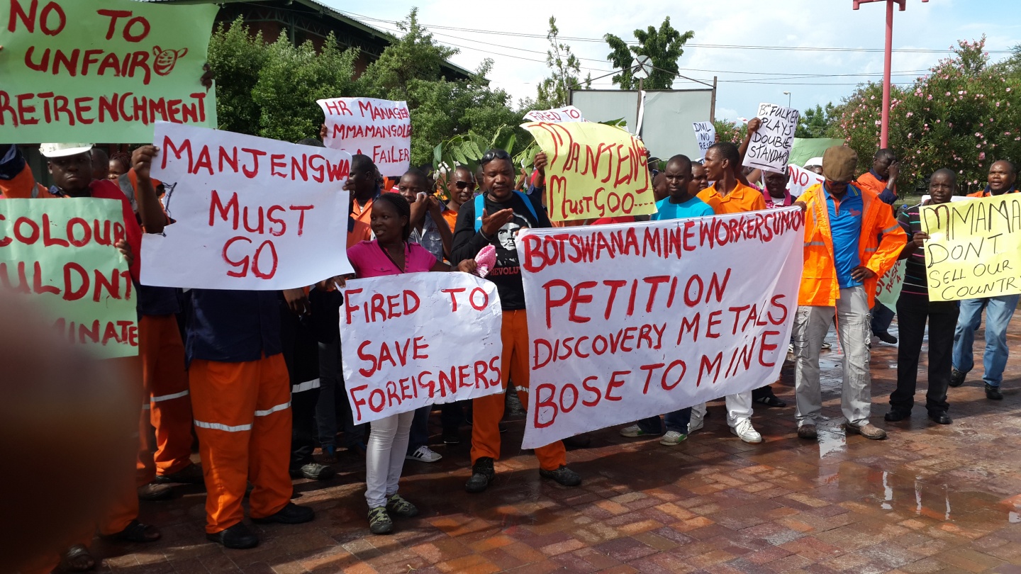 Australian company does the dirty on Botswana miners IndustriALL