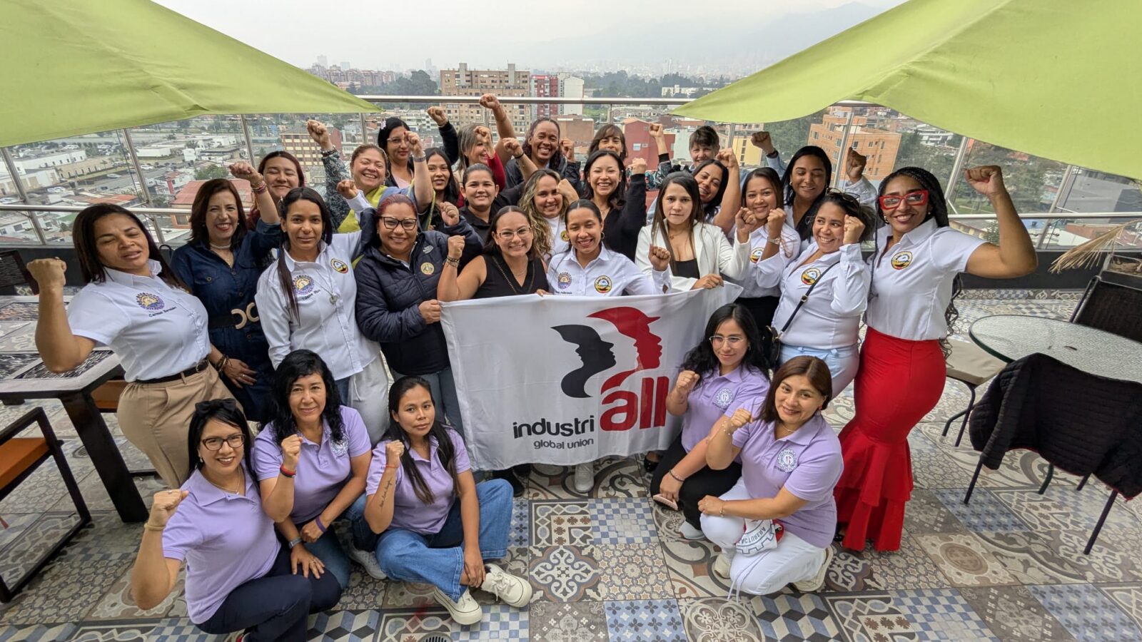 Group of women from mentoring project in Colombia