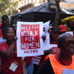 SACTWU workers march for decent work in Cape Town
