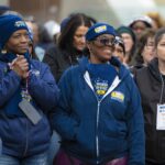 USW Women of Steel Conference Toronto – delegates at outdoor rally