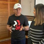 Copresidentes del Comité regional de jóvenes de IndustriALL ALC en jornada de la juventud en Montevideo