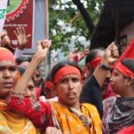 Workers demonstrate on May Day in Bangladesh, 1 May 2026.