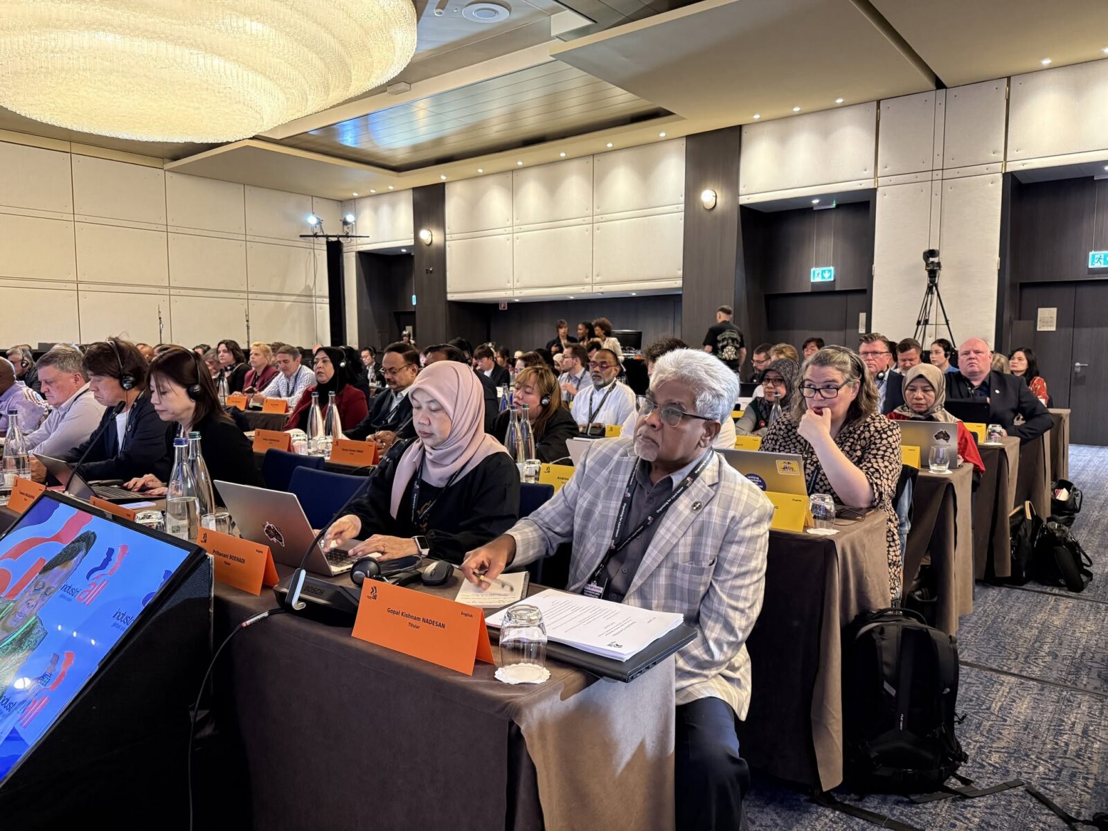 Participants at the IndustriALL Executive Committee meeting, Geneva, 11-12 June 2026