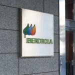 VALENCIA, SPAIN - FEBRUARY 22, 2022: Iberdrola is a Spanish multinational electric utility company based in Bilbao, Spain