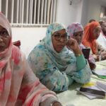 Mauritania health and safety workshop participants observing training
