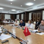 Delegate speaks during Central Asia union talks in Tashkent