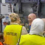 Women's Centre and Autoliv workers receiving demonstration, Nador.
