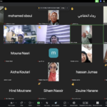 Committee members representing countries across the MENA region participate in an online meeting.