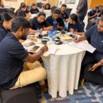 Young union activists develop organizing strategies during small group sessions at the IndustriALL youth workshop in Goa.