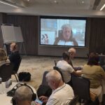 Atle Høie addresses the meeting remotely