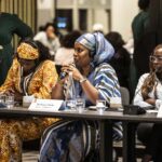Speaker at at IndustriALL's sub-Saharan Africa regional women's committee