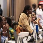 Speaker at at IndustriALL's sub-Saharan Africa regional women's committee