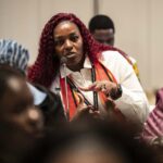 Participant in Women in mining meeting in Abidjan