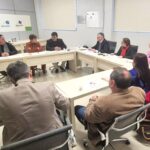 mesa bipartita calzado