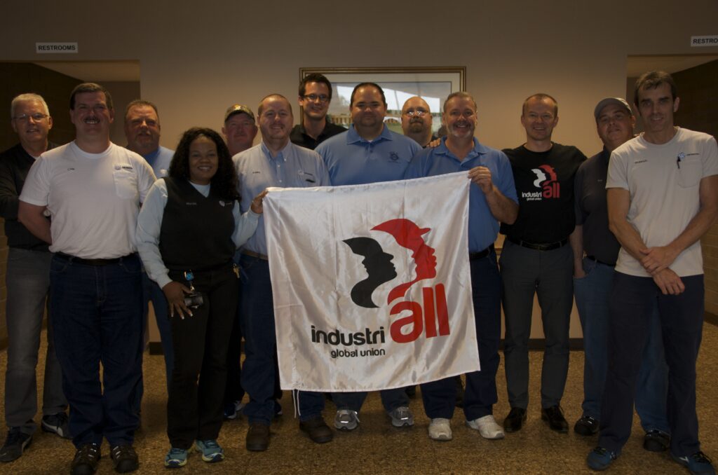 UAW Local 42 with General Secretary Raina