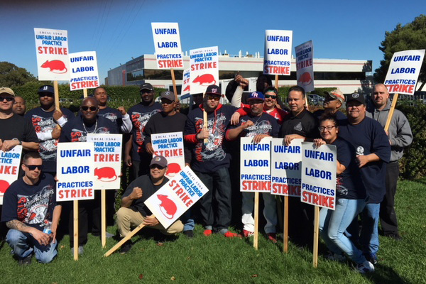 Sindicalistas de California en huelga para exigir seguridad, justicia y respeto en el lugar de trabajo