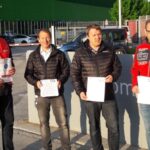  GE workers in Jenbach, Austria take action on 25 April. 