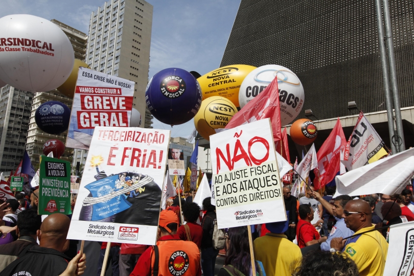 Национальный день мобилизации, Сан-Паулу, 16 августа, 2016 г. Фото: Дино Сантос