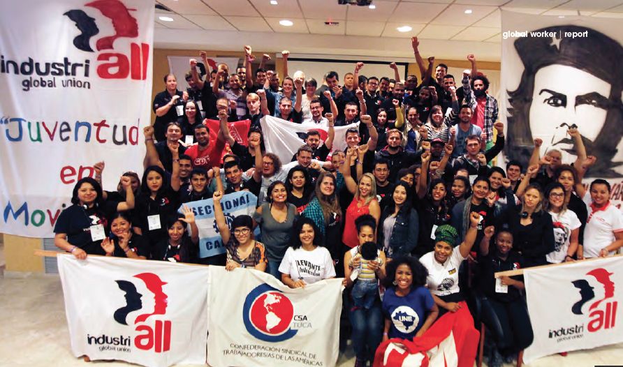IndustriALL Global Union youth exchange in Brazil, September 2015.