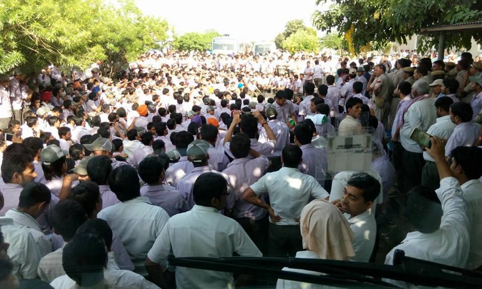 Workers at the Manesar plant.
