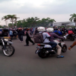 Protest motorcycle rally