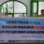Holcim Indonesia workers have received strong solidarity support from their brothers and sisters at Lafarge Indonesia. 
