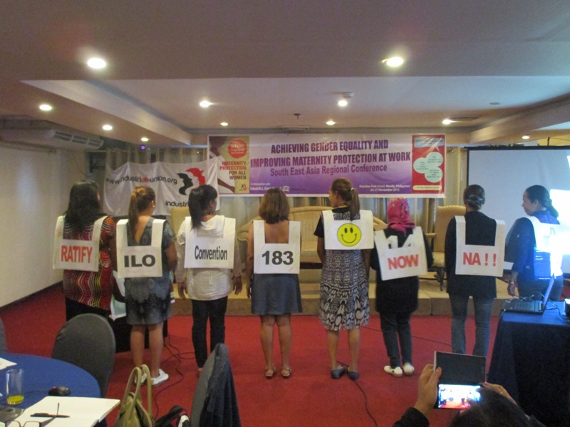 Ratify ILO convention on maternity protection now!
