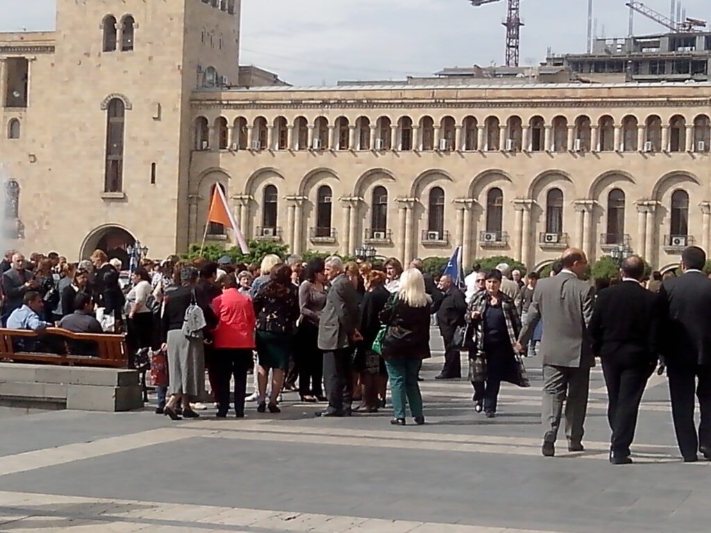 "Stop Precarious Work" rally in Armenia