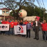 Kemal Özkan, IndustriALL ASG, speaks to union affiliates from CNQ-CUT in Sao Paolo, Brazil. 