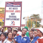 Demonstrations to STOP Precarious Work in Lagos, Nigeria. 