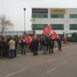 Акция представителей глобальной профсоюзной сети работников Goodyear в Вулверхэмптоне, Великобритания
