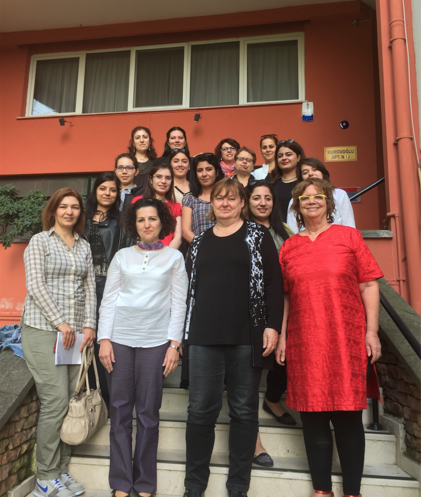 Particiapants at women's meeting in Turkey