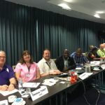 Participants du Canada, de l’Afrique du Sud, des Etats-Unis d’Amérique et de l’Islande à la réunion du réseau de Rio Tinto qui s’est tenue à Brisbane, en Australie.