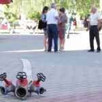 •	Equipement de lutte contre les incendies ayant été déployé. PHOTO réalisée par Raman YERASHENIA, BITU
