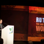 Tony Maher, National President of CFMEU, speaking at IndustriALL 2nd Congress in Rio de Janeire, BrazilNational President CFMEU