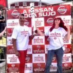 Акция протеста бразильских профсоюзов во время церемонии несения факела