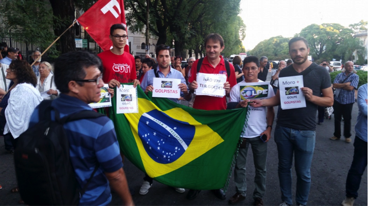 Demonstration in support for President Dilma Rousseff’s government and former president Lula da Silva