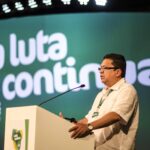 Pablo Santos du SINTRAELECOL s’est exprimé devant le Congrès sur l’importance de la paix en Colombie