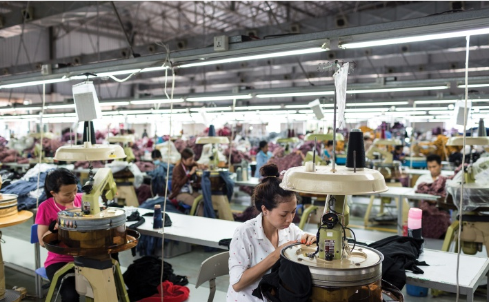 Garment workers in Cambodia face dangerous transportation to work.