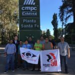 The network joined a workers’ assembly of the Santa Fé union and delivered a strong message of international solidarity and unity to over 100 workers