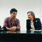 La USO reunida con la ministra de trabajo de Colombia, Clara López