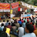 Des représentants syndicaux de l’usine Honda de Gurgaon offrent leur solidarité aux travailleurs de l’usine de Tapukara au 8e jour de la grève de la faim.
