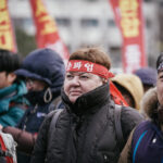 Заместитель генерального секретаря InustriALL Моника Кемперле на профсоюзном митинге в Сеуле, 23 января. Фото: IndustriALL/Джун Майкл Парк