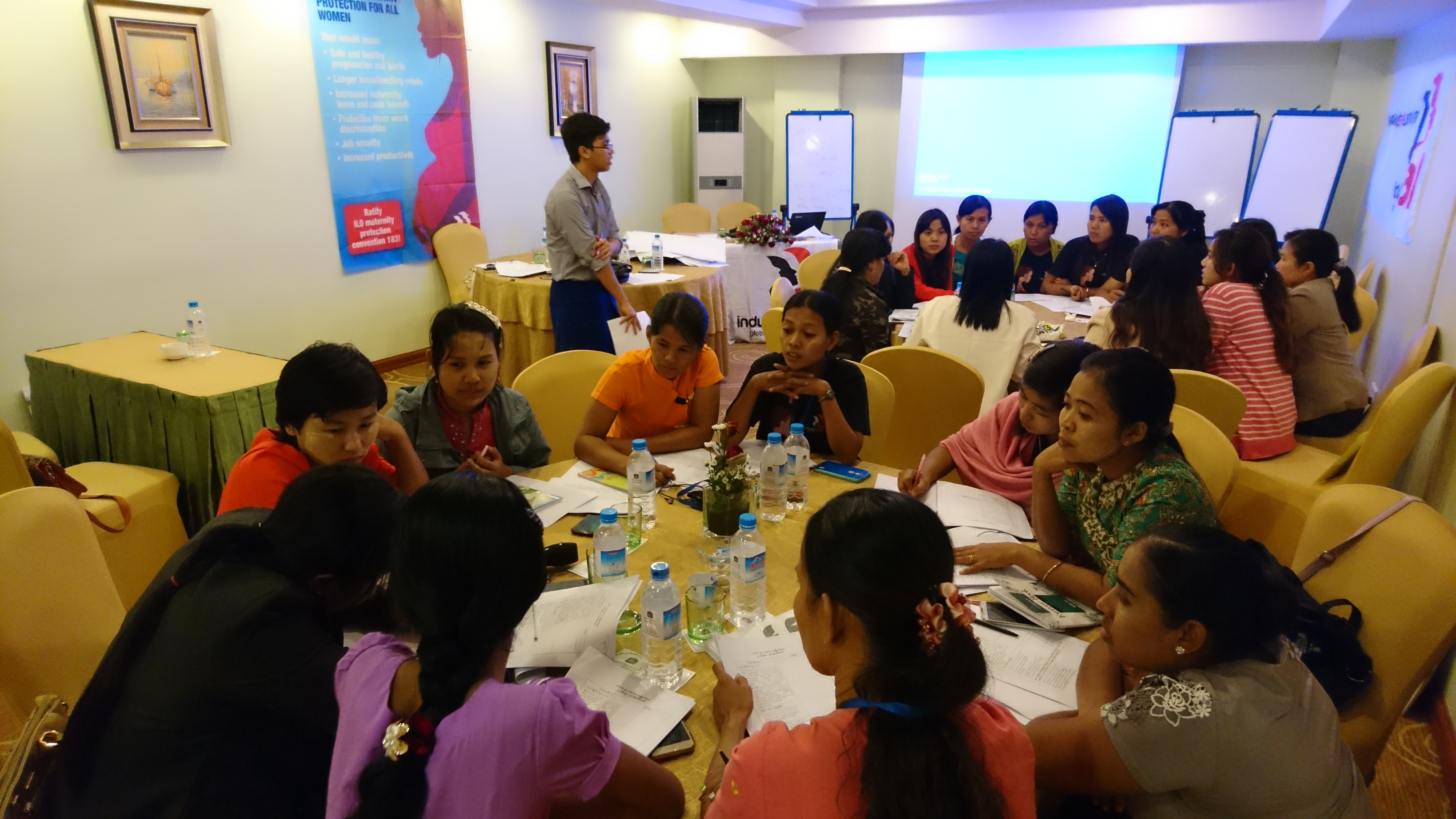Atelier d’IndustriALL au Myanmar, décembre 2016